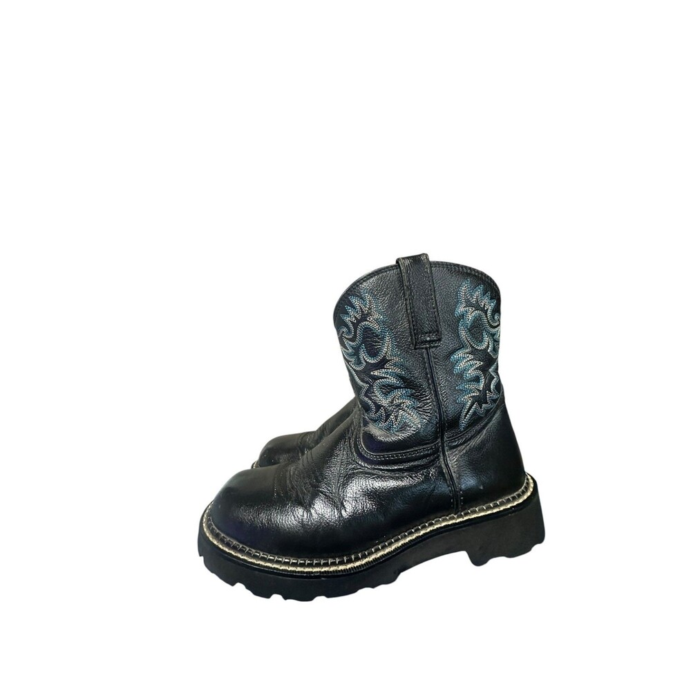 Ariat Fatbaby Heritage Black Western Boots Womens 8.5C Cowgirl Rodeo Ranch Boho